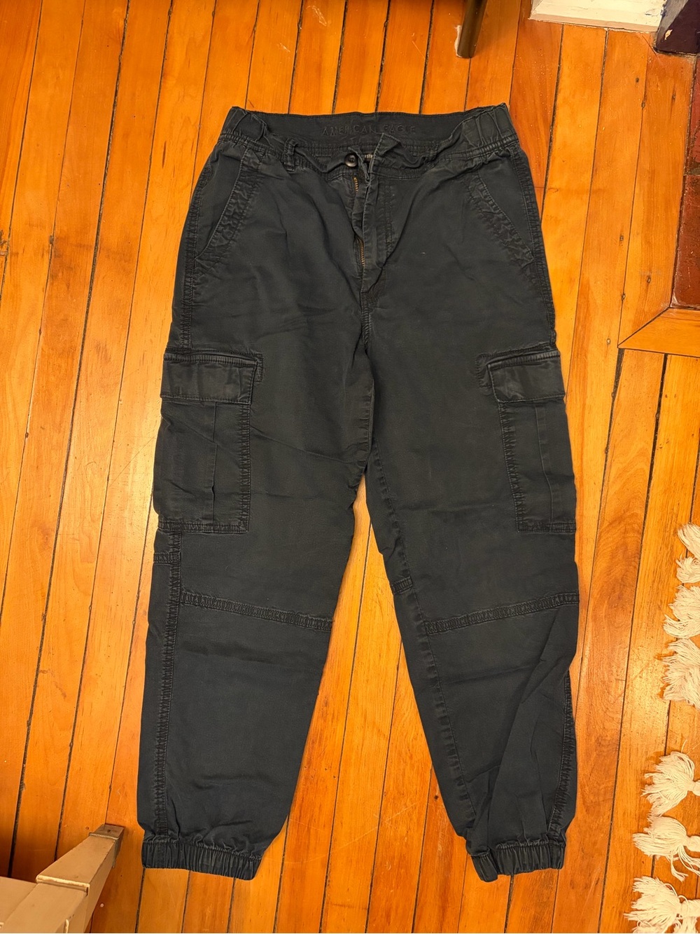Women’s Black Cargo Jogger Pants - Casual Utility Style